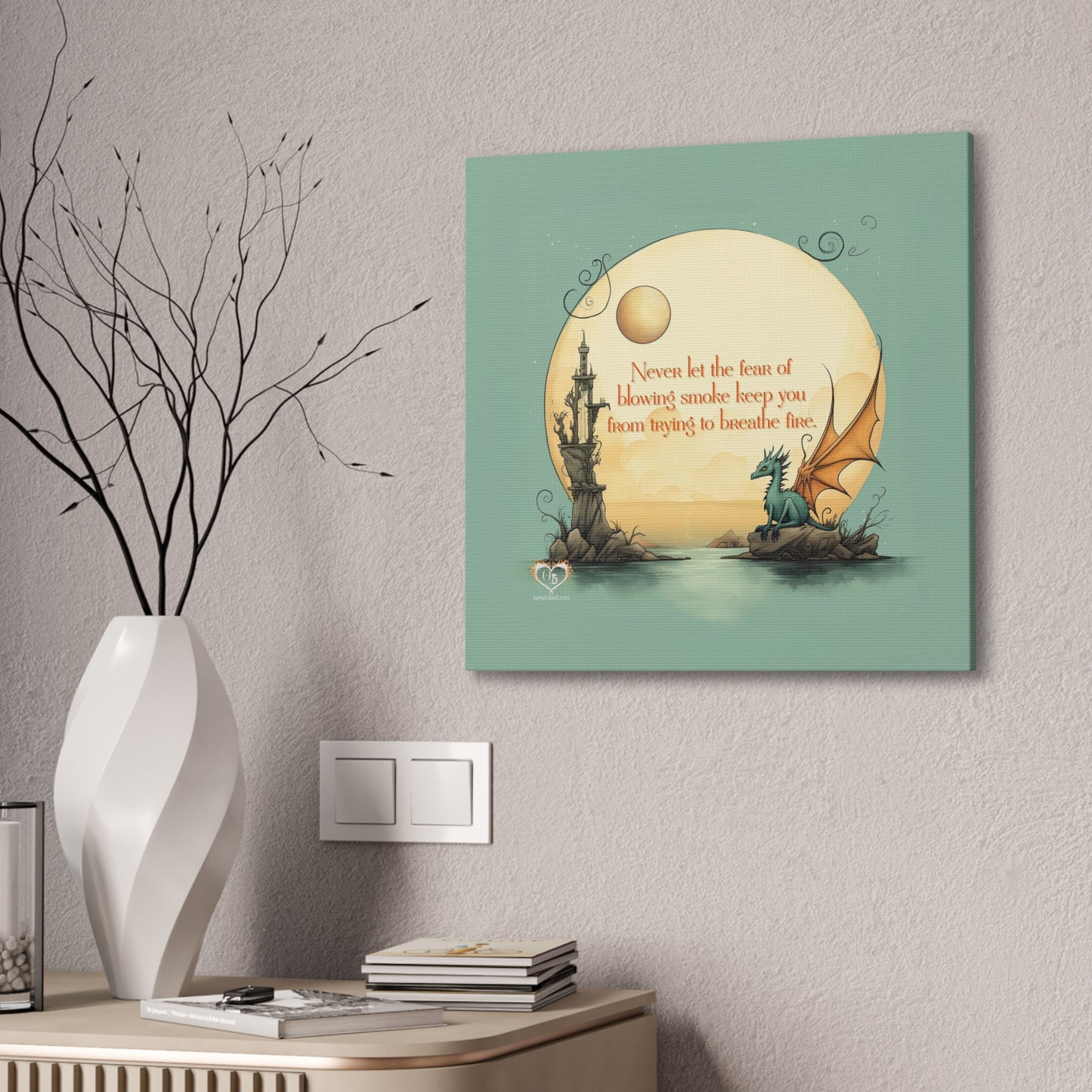 Dragon Wisdom "Blowing Smoke" - Canvas Gallery Wraps