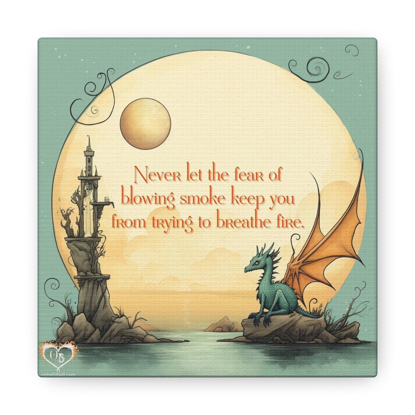 Dragon Wisdom "Blowing Smoke" - Canvas Gallery Wraps