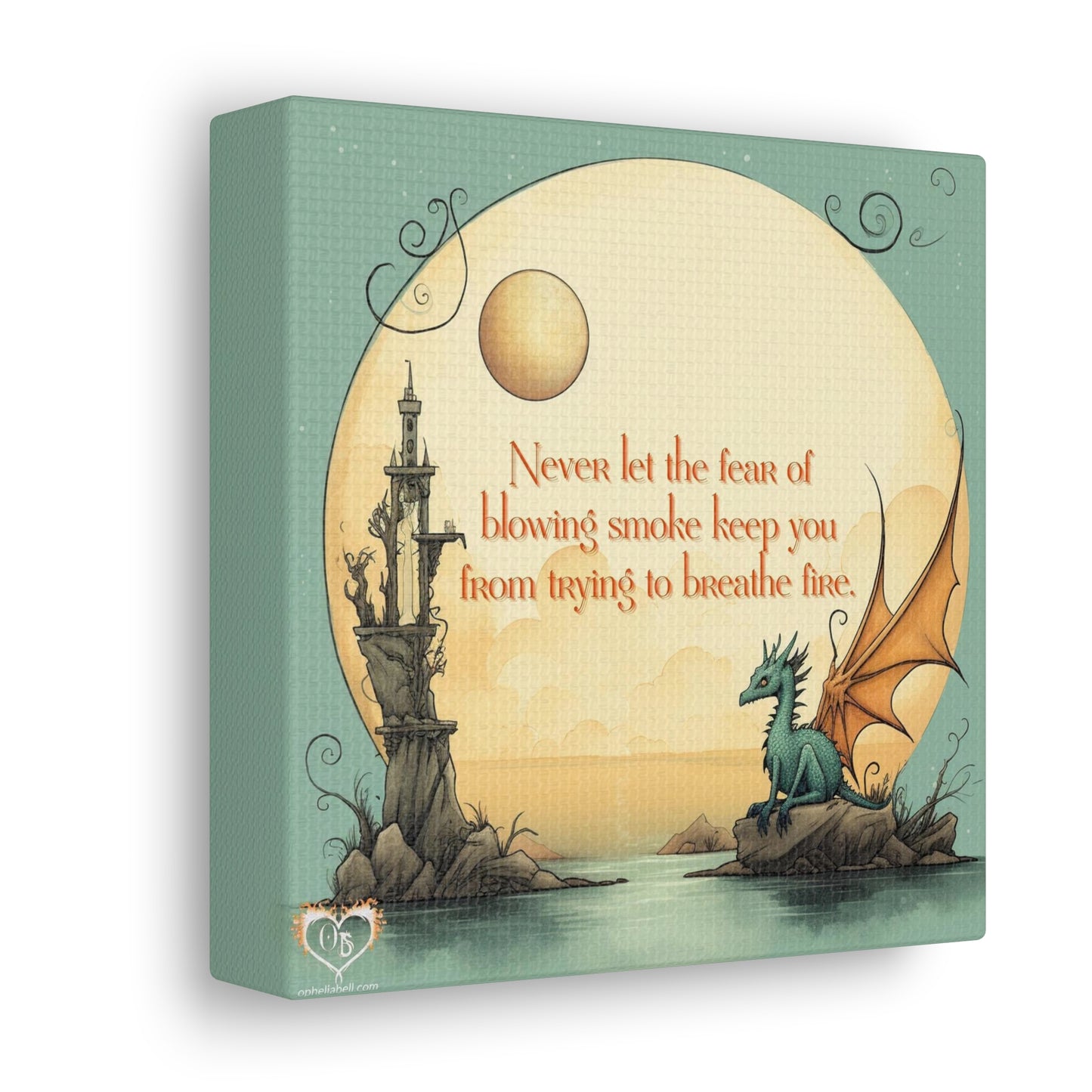 Dragon Wisdom "Blowing Smoke" - Canvas Gallery Wraps