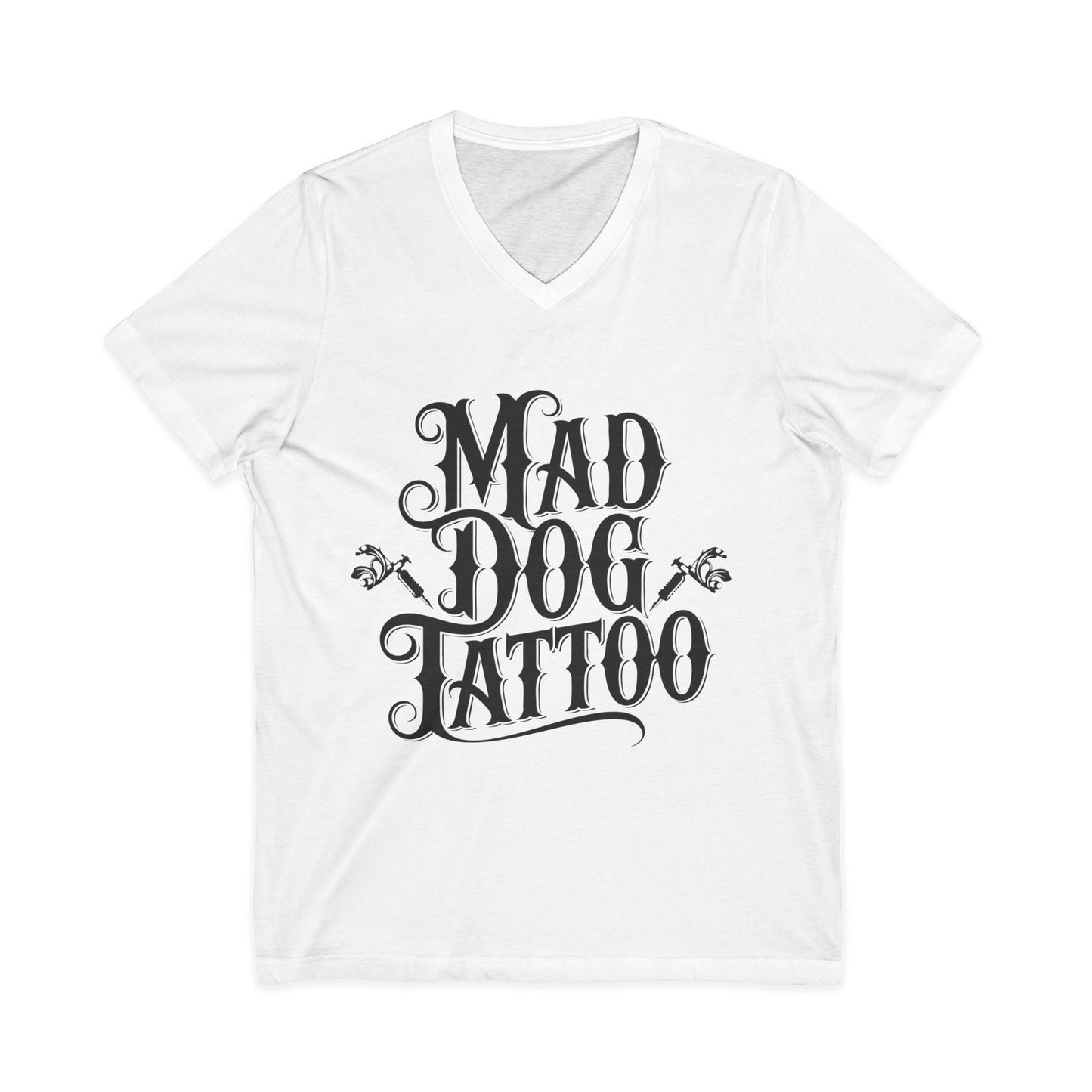 Mad Dog Tattoo Unisex V-Neck Tee