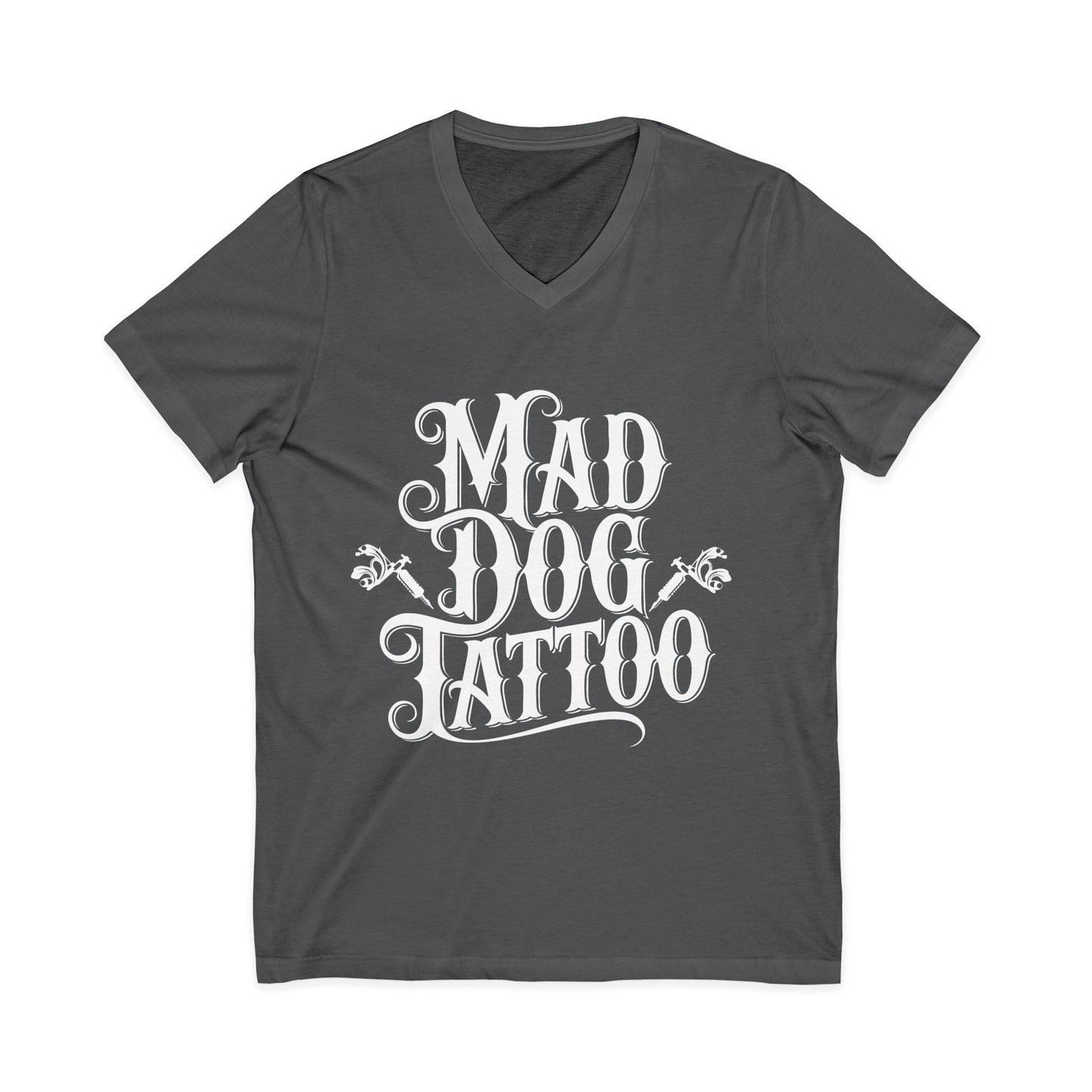 Mad Dog Tattoo Unisex V-Neck Tee