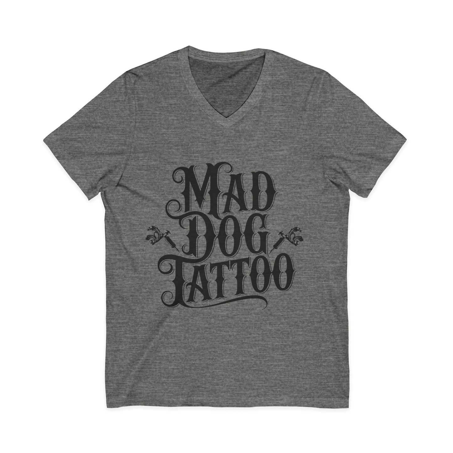 Mad Dog Tattoo Unisex V-Neck Tee