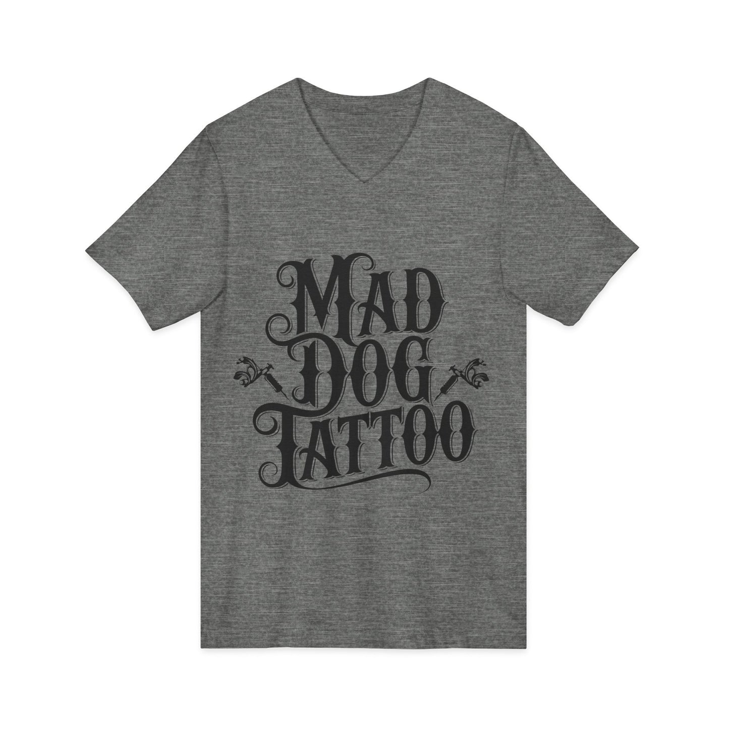 Mad Dog Tattoo Unisex V-Neck Tee