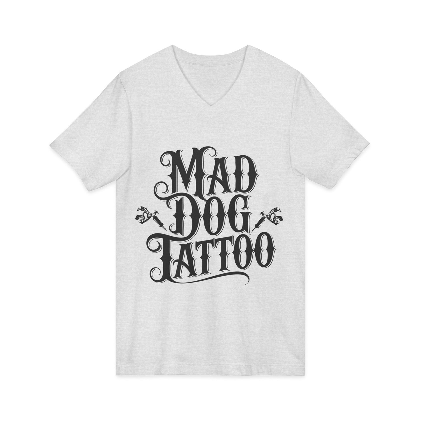 Mad Dog Tattoo Unisex V-Neck Tee