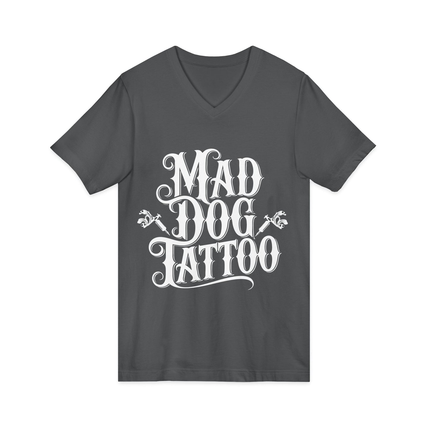 Mad Dog Tattoo Unisex V-Neck Tee