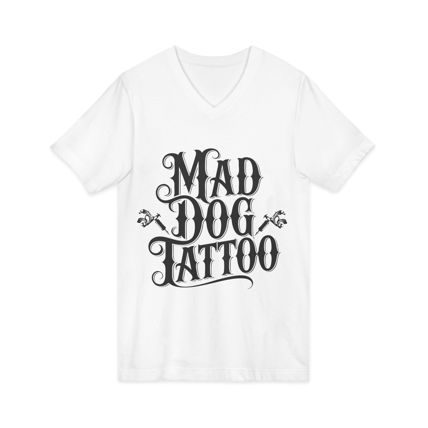 Mad Dog Tattoo Unisex V-Neck Tee