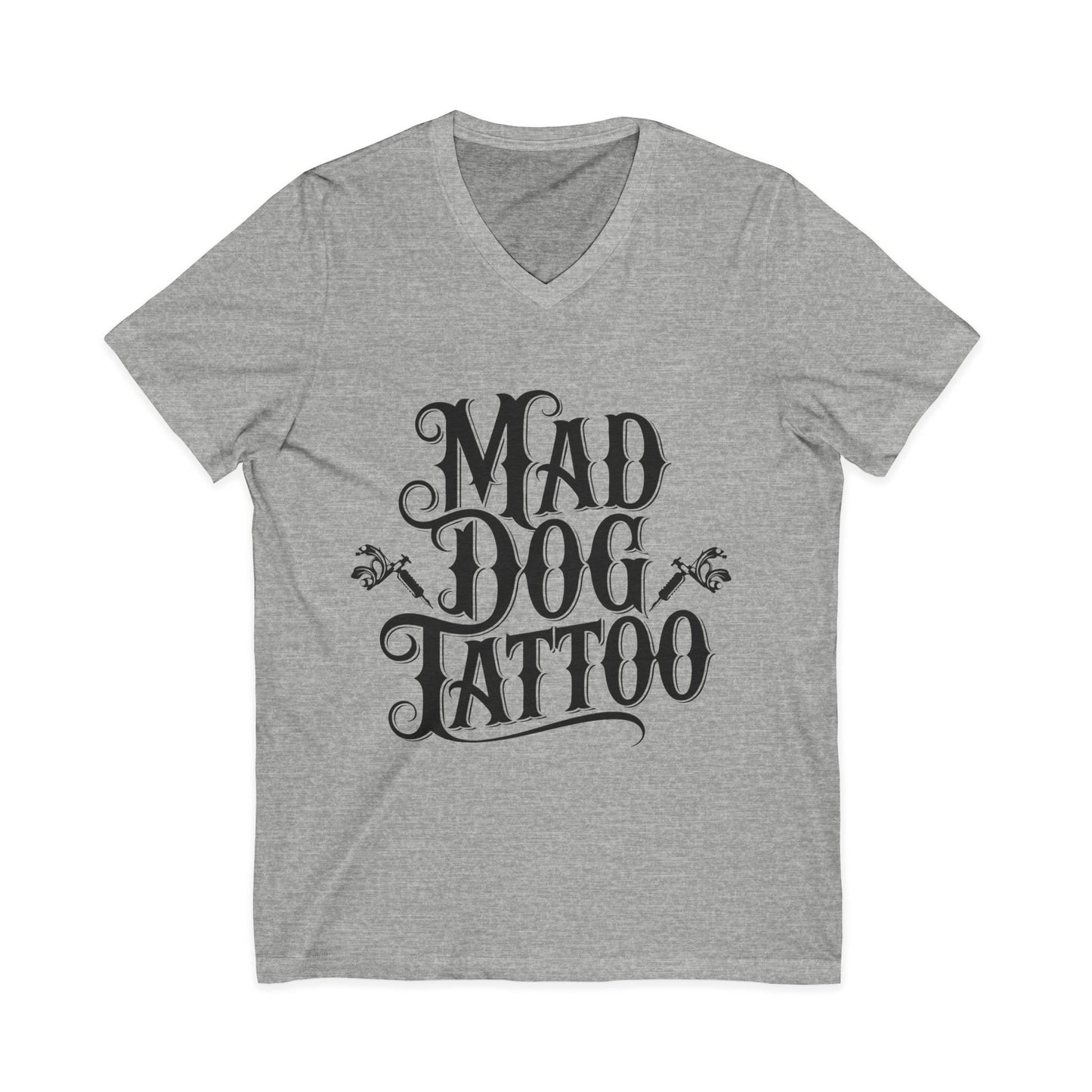 Mad Dog Tattoo Unisex V-Neck Tee