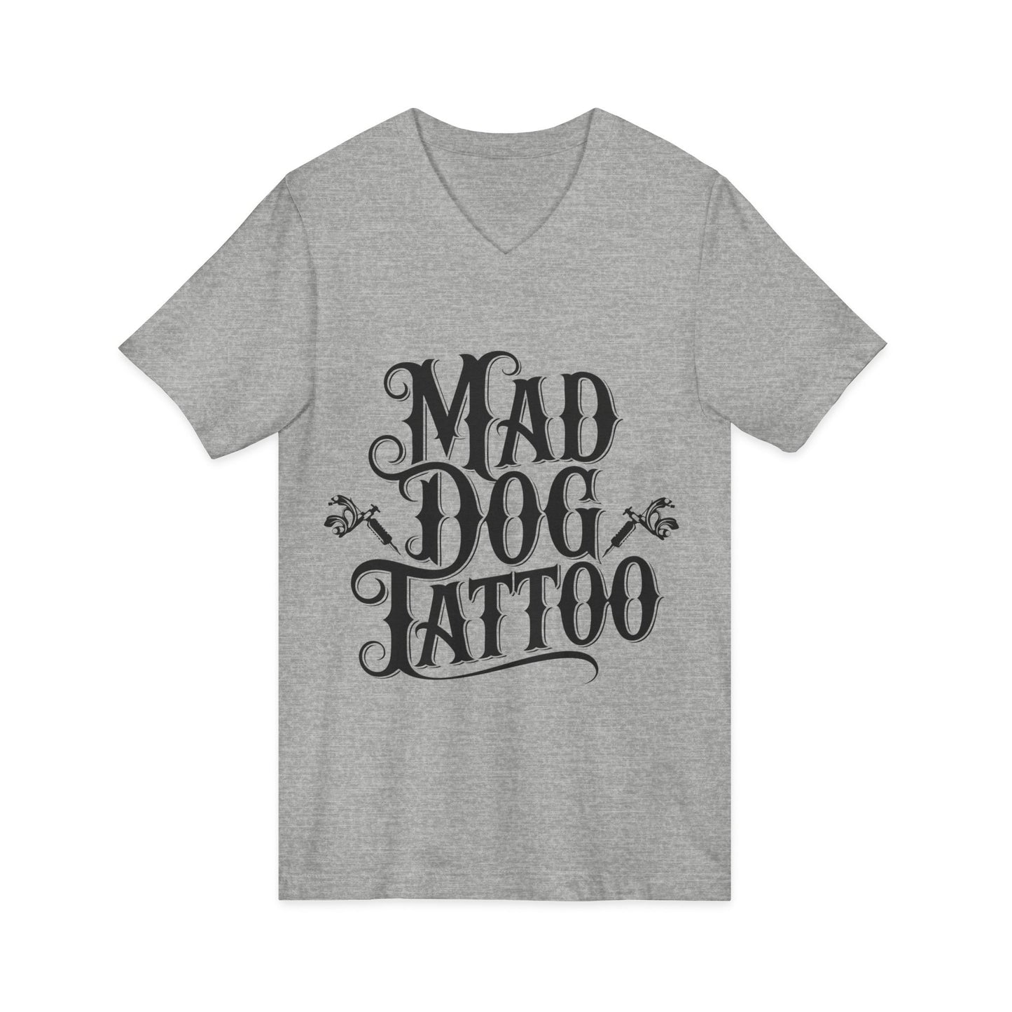 Mad Dog Tattoo Unisex V-Neck Tee