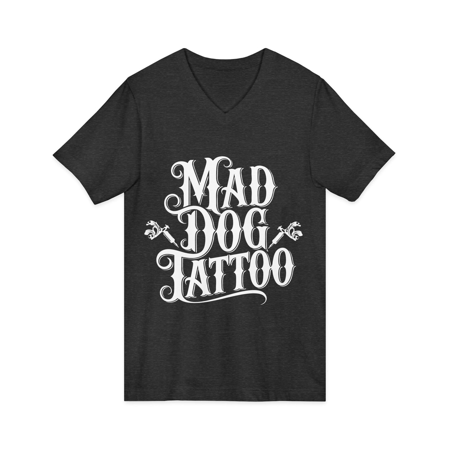 Mad Dog Tattoo Unisex V-Neck Tee