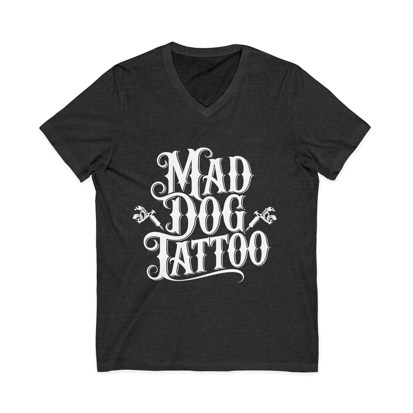 Mad Dog Tattoo Unisex V-Neck Tee
