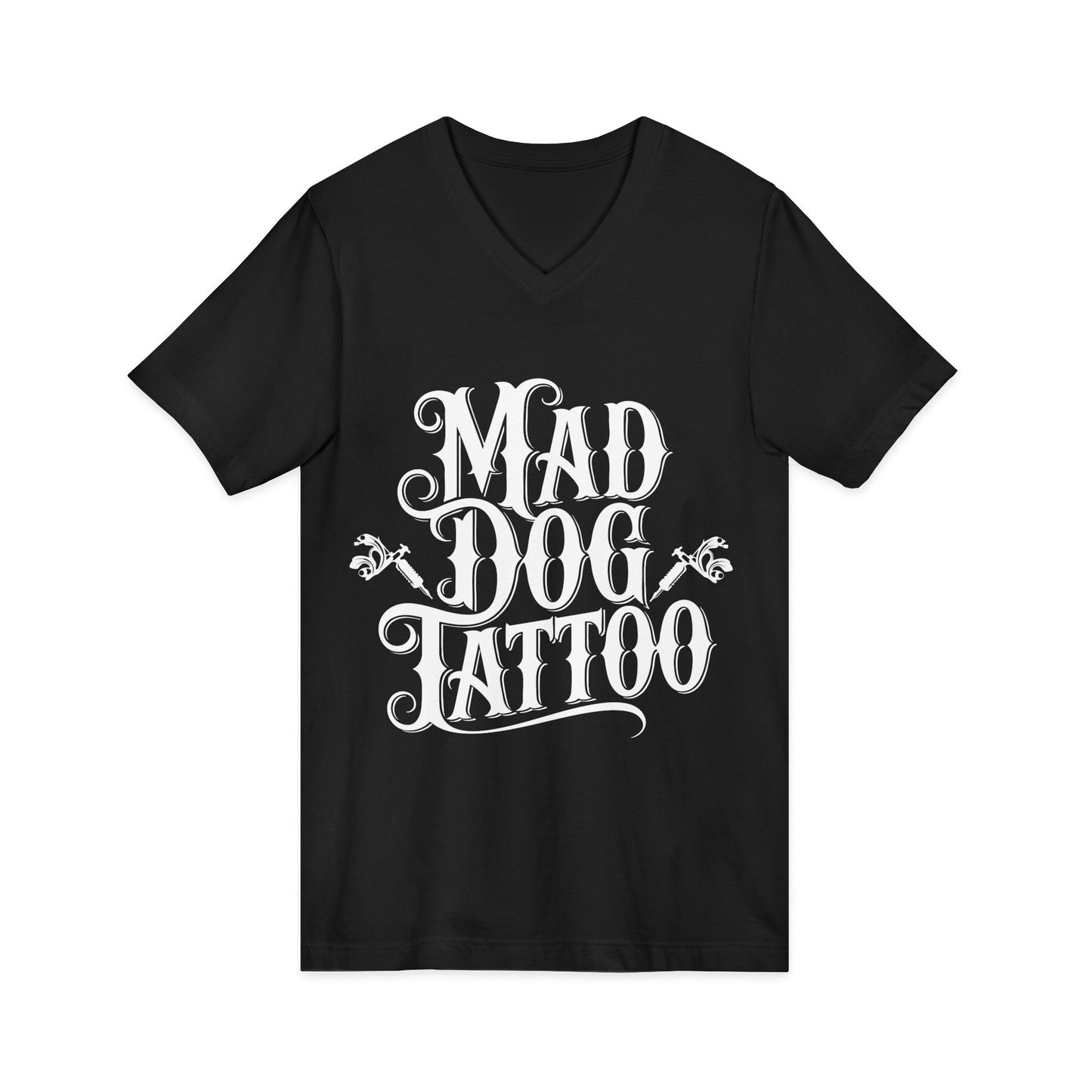 Mad Dog Tattoo Unisex V-Neck Tee