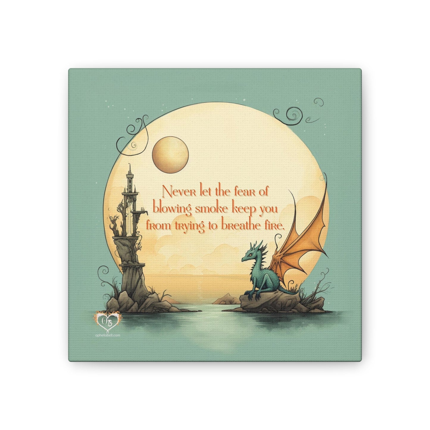 Dragon Wisdom "Blowing Smoke"  - Canvas Gallery Wraps