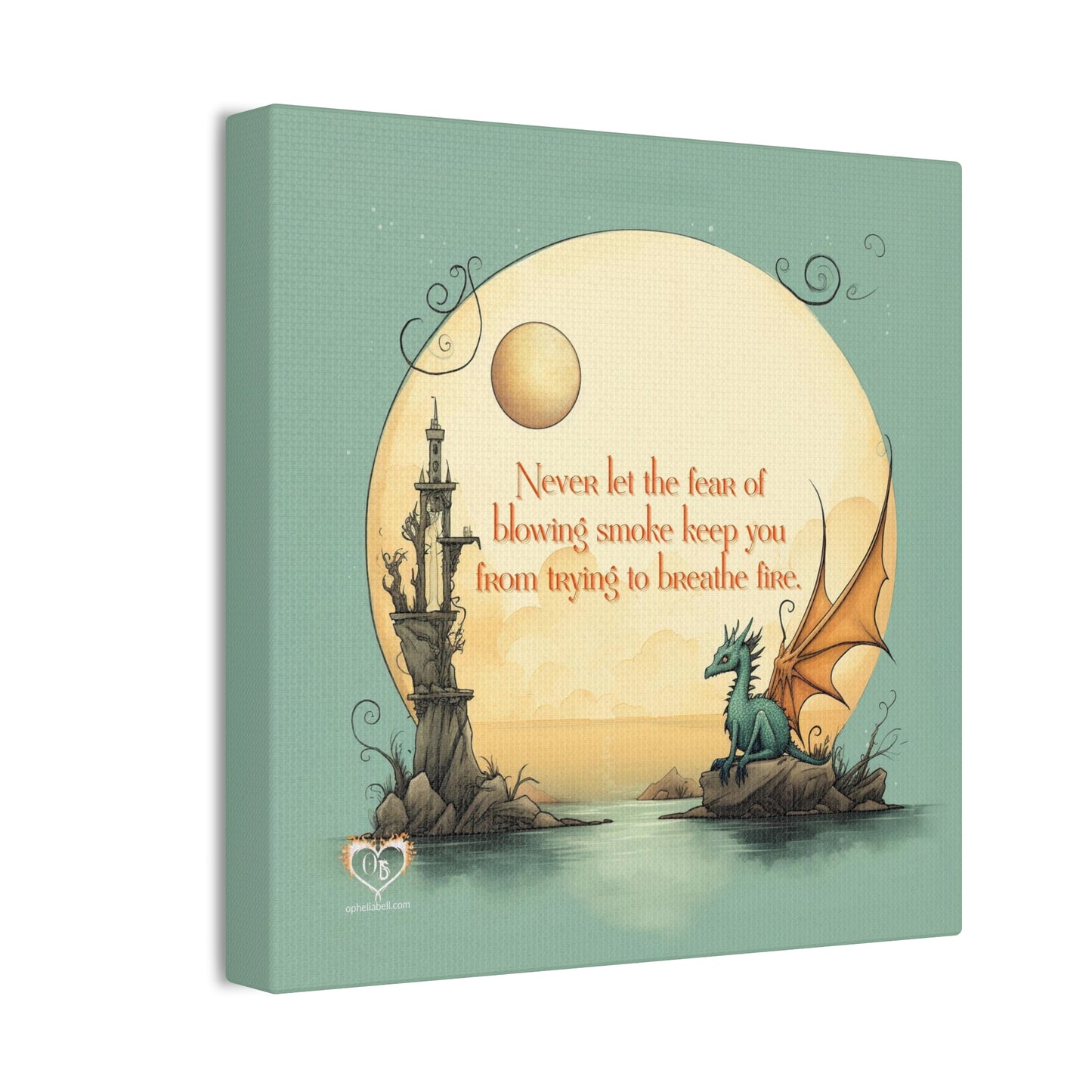 Dragon Wisdom "Blowing Smoke"  - Canvas Gallery Wraps