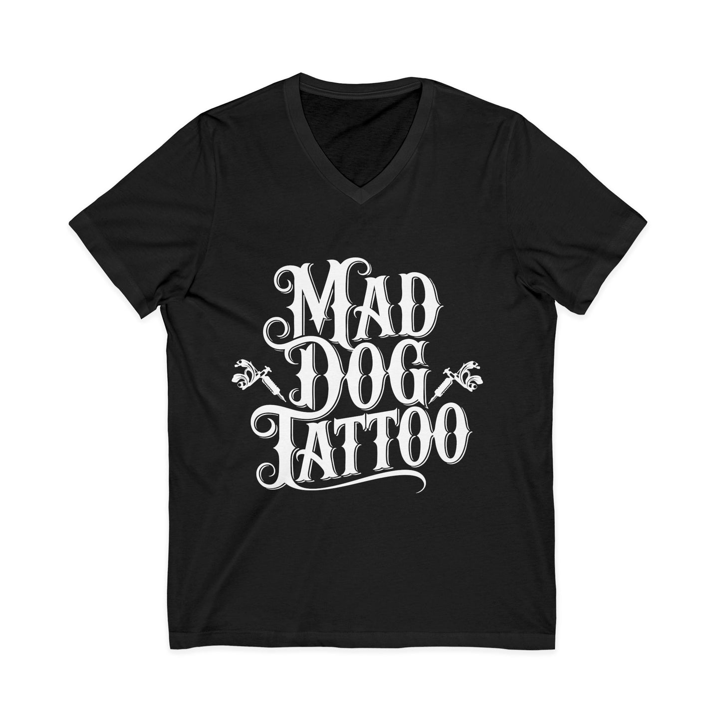 Mad Dog Tattoo Unisex V-Neck Tee