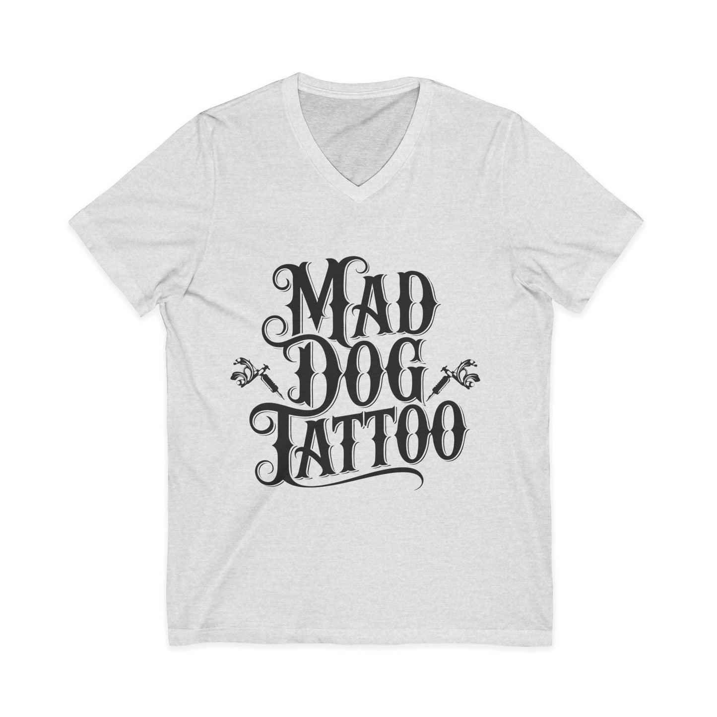 Mad Dog Tattoo Unisex V-Neck Tee