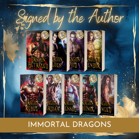 The Steamy Immortal Dragons Complete Ultimate Bundle - Signed Paperbacks